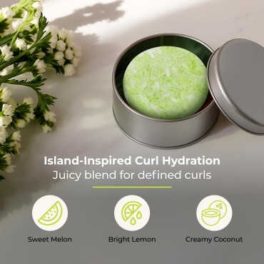 ZWS Essentials Maui Melon Shampoo Bar, Vegan Solid...