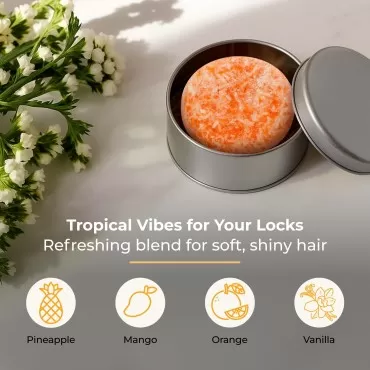 ZWS Essentials Sunshine Shampoo Bar, Vegan Solid H...