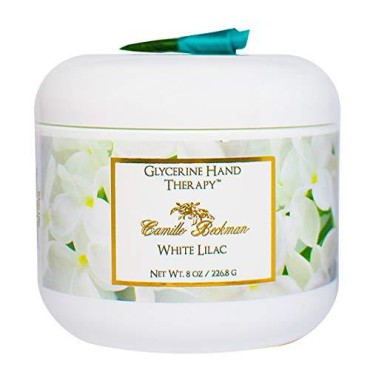 Camille Beckman Glycerine Hand Therapy Cream, White Lilac, 8 Ounce