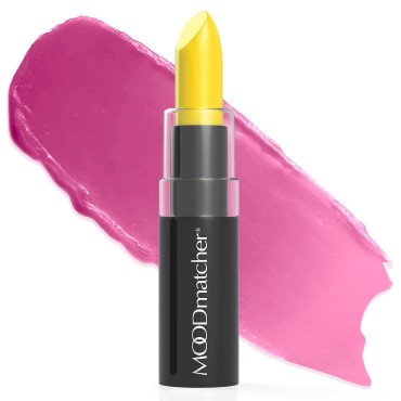 MOODmatcher original Color Changing Lipstick - 12 Hours Long-Lasting, Moisturizing, Smudge-Proof, Easy to Apply Creamy Lipstick, Glamorous Personalized Color, Premium Quality - Made in USA (Yellow)
