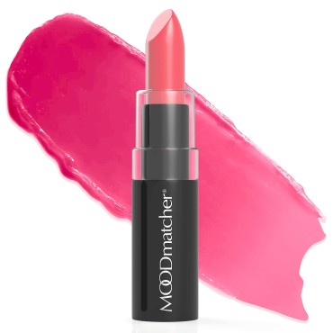 MOODmatcher original Color Changing Lipstick - 12 Hours Long-Lasting, Moisturizing, Smudge-Proof, Easy to Apply Creamy Lipstick, Glamorous Personalized Color, Premium Quality - Made in USA (Pink)