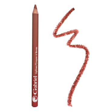 Gabriel Cosmetics Classic Lip Liner (Mahogany - Sienna Brown/Warm), Classic Lipliner, Natural, Paraben Free, Vegan, Gluten-free,Cruelty-free, Non GMO, long lasting, Infused with Jojoba Seed Oil and Aloe, 0.04 Oz..