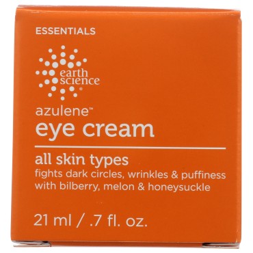 EARTH SCIENCE - Azulene Eye Cream For Puffiness, Dark Circles, and Wrinkles (0.7 oz.)