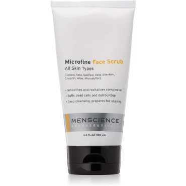 MenScience Androceuticals Microfine Face Scrub All Natural, 4.4 Fl Oz