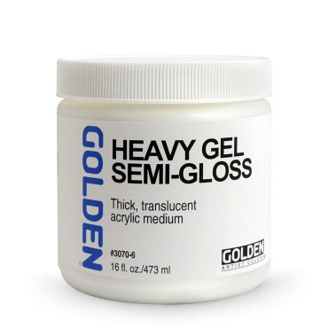 Golden Acryl Med 16 Oz Heavy Gel Semi-Gloss