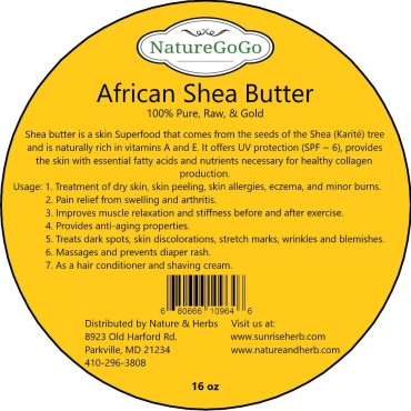 100% Organic West African Shea Butter 16 oz