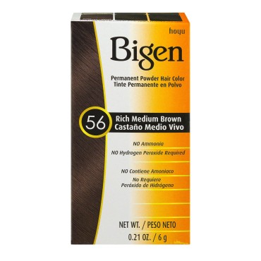 Bigen Permanent Powder Hair Color, Rich Medium Brown, 21 Ounce