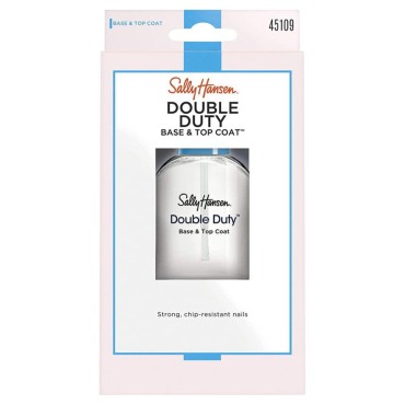 Sally Hansen Double Duty Base and Top Coat, 0.45 Fluid Ounce, Clear (Pack of 1)