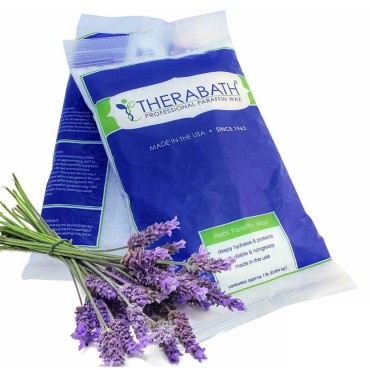Therabath Paraffin Wax Refill - Thermotherapy - Use to Relieve Arthritis Discomfort, Stiff Muscles & Dry Skin - For Hands, Feet, Body - Deeply Hydrates & Protects - Made in USA, 6 lb. Lavender Harmony