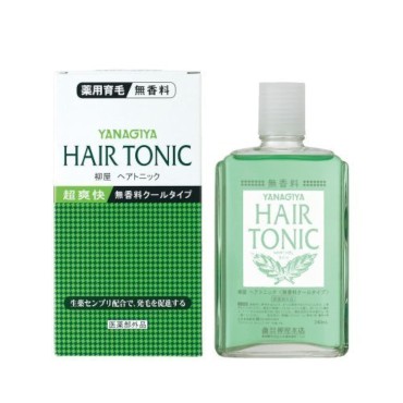 YANAGIYA Hair Tonic No Fragrance Cool 240ml (Japan Import)