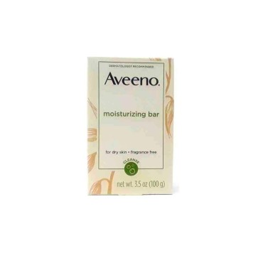 AVEENO Naturals Moisturizing Bar for Dry Skin 3.50 oz (Pack of 8)