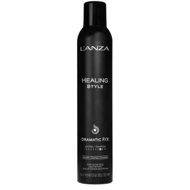 L'ANZA Healing Style Dramatic F/X Hair Spray with Strong Hold Effect, Eliminates Frizz, Nourishes, and Restructures the Hair While Styling, With UV and Heat Protection to Prevent Damage (10.6 Ounce)