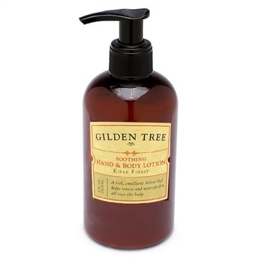 GILDEN TREE Soothing Hand & Body Lotion with Organic Aloe Vera and Shea Butter, 8 ounce pump, Heals Dry Skin and Softens Rough, Bumpy, Flaky Dead Skin on Hands, Arms, Legs, Feet, Face, Body