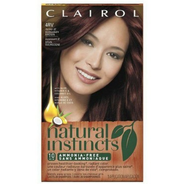 Clairol Natural Instincts Hair Color, Burgundy Brown [4RV] 1 ea
