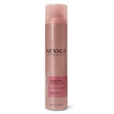 Nexxus Comb Thru Finishing Spray, Medium Hold Hair Spray for Volume, 10 oz