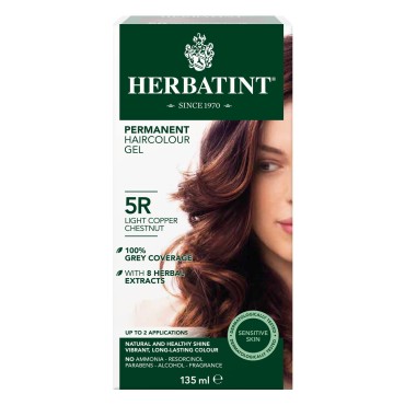 HERBATINT 5R Light Copper Chestnut Permanent Hair Colour, 4 OZ
