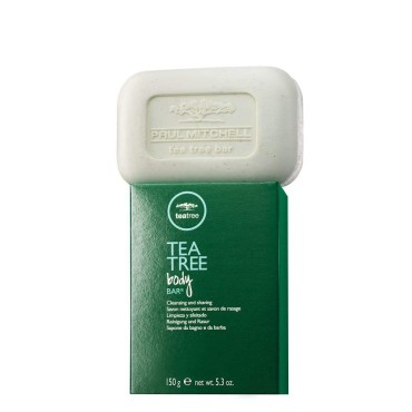 Tea Tree Body Bar Soap with Tea Tree Oil + Parsley Flakes, Deep Cleans + Exfoliates, For All Skin Types, 5.3 oz.