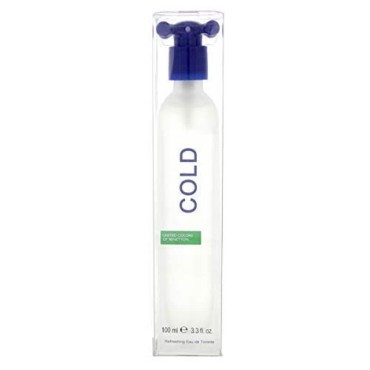 Benetton Cold for Men Eau de Toilette Spray, 3.3 O...