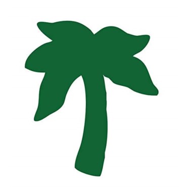 Palm Tree Tanning Stickers 1000 Ct Roll