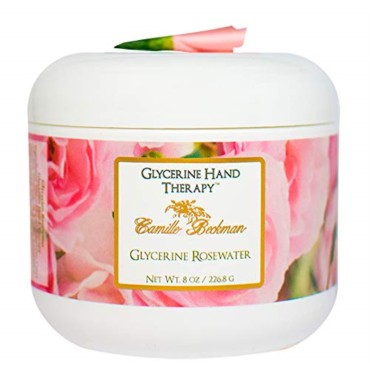 Camille Beckman Glycerine Hand Therapy Cream, Glycerine Rosewater, 8 Ounce