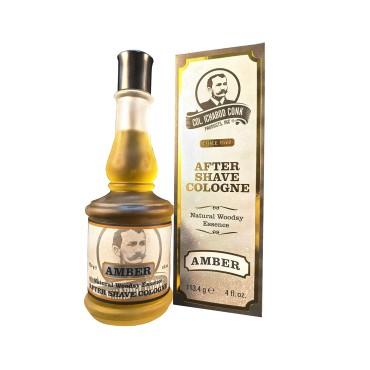 Colonel Ichabod Conk Amber After Shave Cologne 4 Fl. Oz. Glass Bottle Aftershave