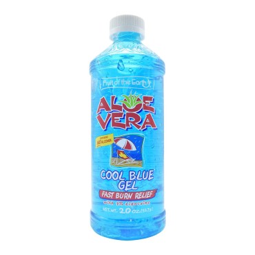 Fruit of the Earth Aloe Vera Gel - Cool Blue - 20 Ounce