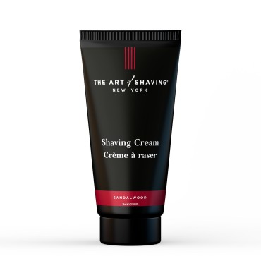 The Art of Shaving Sandalwood Shaving Cream for Men - Protects Against Irritation and Razor Burn - Hydrates and Nourishes Dry Skin - Clinically Tested for Sensitive Skin - 2.5 oz