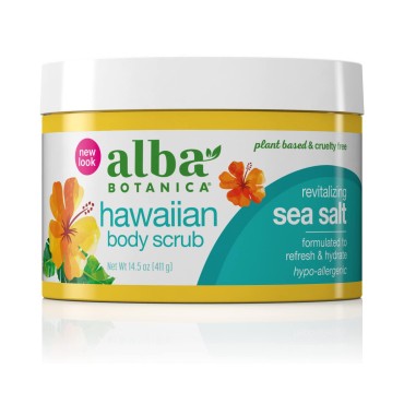 Alba Botanica Hawaiian Body Scrub, Revitalizing Se...