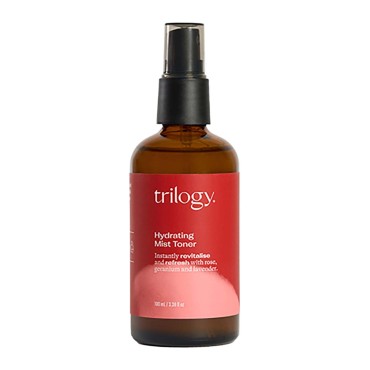Trilogy Hydrating Mist Toner, 3.38 Fl Oz - For All Skin Types - Instantly Revitalise & Refresh with Rose, Geranium & Lavender - Made in New Zealand