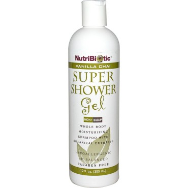 Nutribiotic Super Shower Gel, Vanilla Chai, 12 Fluid Ounce