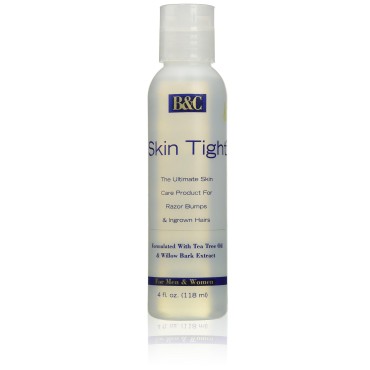 B&C 1001 Skin Tight Ointment Regular For Razor Bumps & Ingrown Hair, for Men & Women, 4 Ounce (118ml)