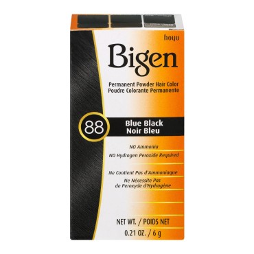 Bigen Hair Color, 88 Blue Black, 1 Count...