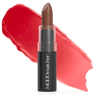 MOODmatcher original Color Changing Lipstick - 12 Hours Long-Lasting, Moisturizing, Smudge-Proof, Easy to Apply Creamy Lipstick, Glamorous Personalized Color, Premium Quality - Made in USA (Brown)