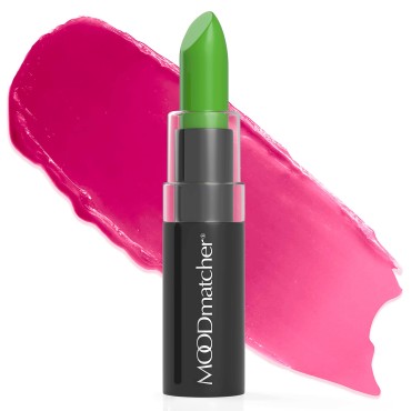 MOODmatcher original Color Changing Lipstick - 12 Hours Long-Lasting, Moisturizing, Smudge-Proof, Easy to Apply Creamy Lipstick, Glamorous Personalized Color, Premium Quality - Made in USA (Green)