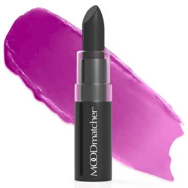 MOODmatcher original Color Changing Lipstick - 12 Hours Long-Lasting, Moisturizing, Smudge-Proof, Easy to Apply Creamy Lipstick, Glamorous Personalized Color, Premium Quality - Made in USA (Black)