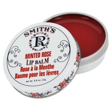 Rosebud, Strawberry Lip Balm Tin, 0.8 Ounce...