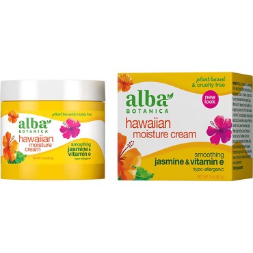 Alba Botanica Hawaiian Moisture Cream, Smoothing J...