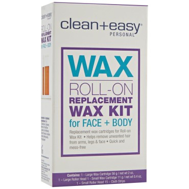 Clean + Easy Personal Roll On Waxer Refill, Large,...