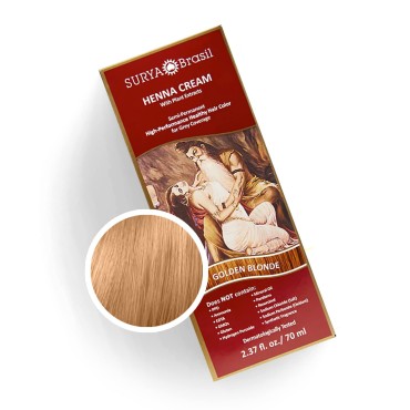 Surya Brasil Henna Cream - Golden Blonde, 2.37 Oz
