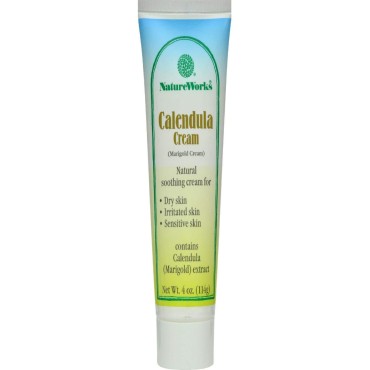 Nature's Way Nature Works Calendula Cream, Natural Soothing Cream, 4 Ounce