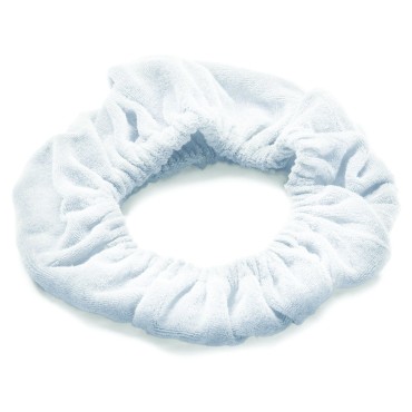 TASSI (White Hair Holder Head Wrap Stretch Terry Cloth, The Best Way To Hold Your Hair Since...Ever!