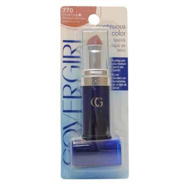 CoverGirl Continuous Color Lipstick, Bronze Glow 770 0.13 oz (3 g)