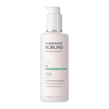 ANNEMARIE BÖRLIND - LL REGENERATION Cleansing Milk - Sustainably Sourced Natural 2in1 Facial Cleanser & Make-up Remover to remove Impurities on Skin - Step 1 of 5 - 5 Oz