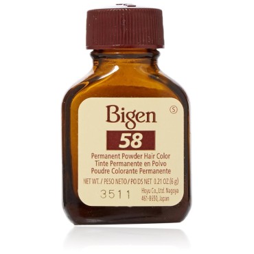 Bigen Hair Coor 58- Black Brown Noir Naturel, 0.21...