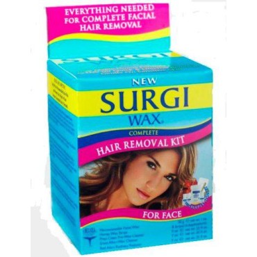 Surgi-wax Complete Hair Removal Kit For Face, 1.2-Ounce Boxes (Pack of 3)