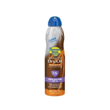 Banana Boat Protective Dry Tanning Oil Ultra Mist SPF 15, 6-Ounce Bottles (Pack of 3)