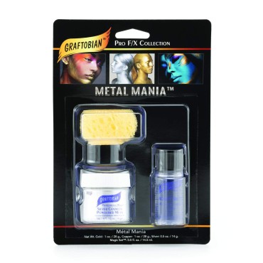 Graftobian Metal Mania Kit - Silver 1 Ounce...