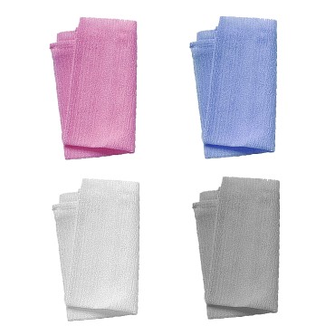 Aquasentials Exfoliating Bath Cloth (4 Pack)...