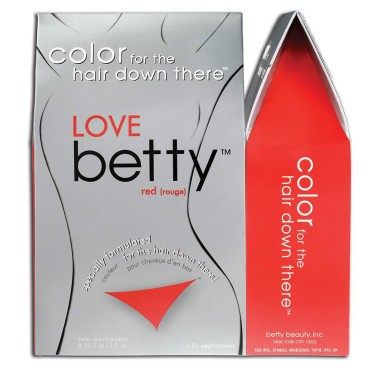 Betty Beauty Love (Red) Betty - Color for the Hair Down There Hair Coloring Kit
