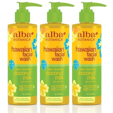Alba Botanica Hawaiian Coconut Milk Face Wash, 8 O...